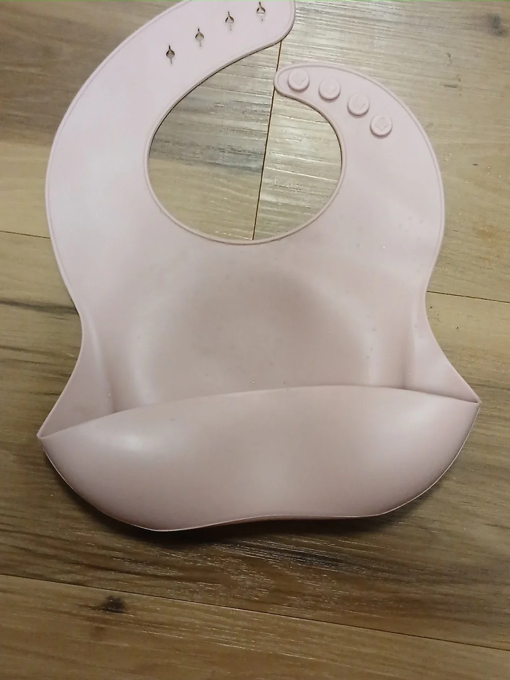 Set of 3 Silicone Baby Bib with Crumb Catcher Green, Pink, Blue